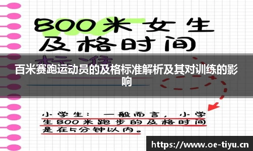 百米赛跑运动员的及格标准解析及其对训练的影响